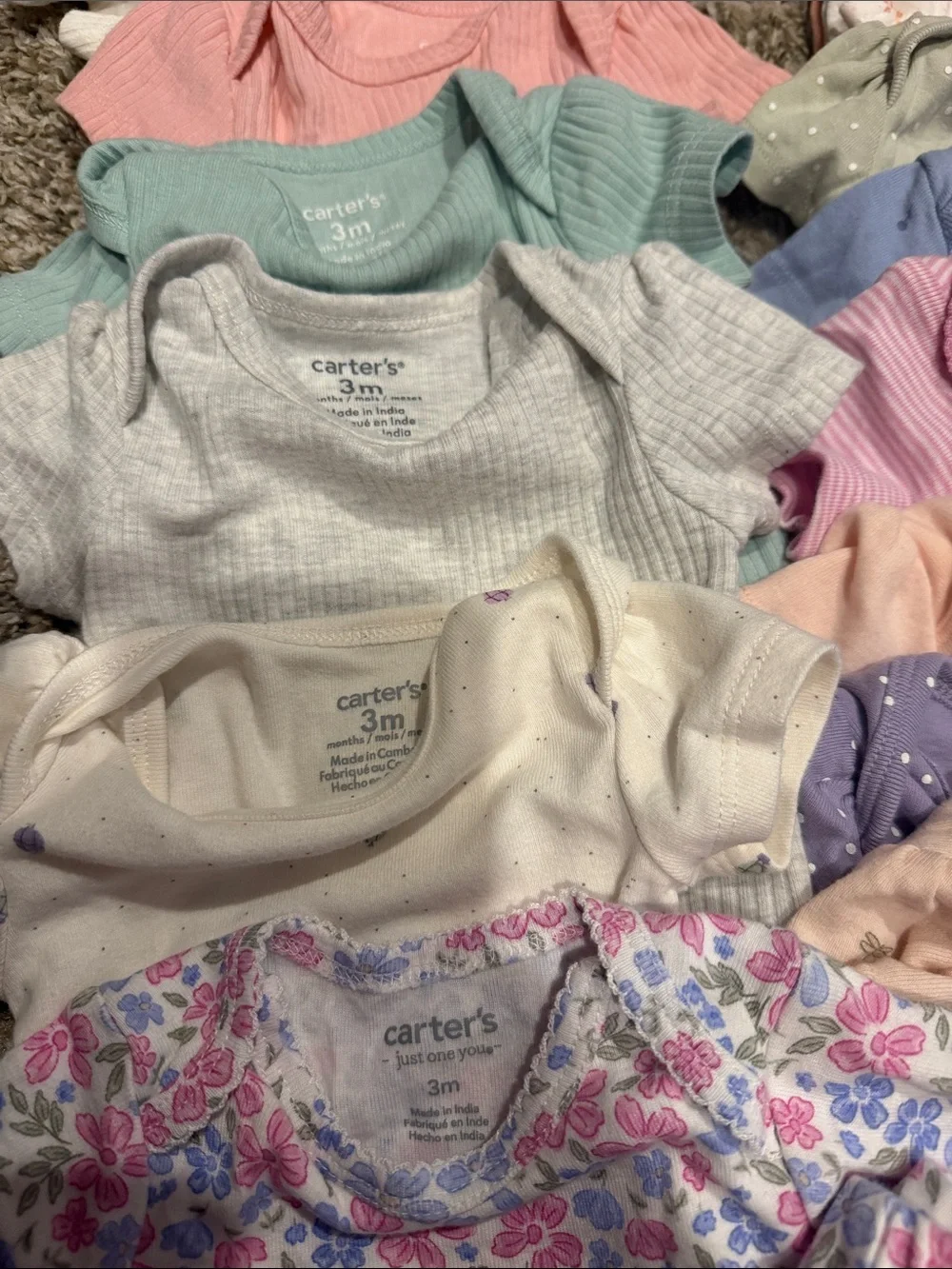 Baby Girl Carter's Onesie Bundle